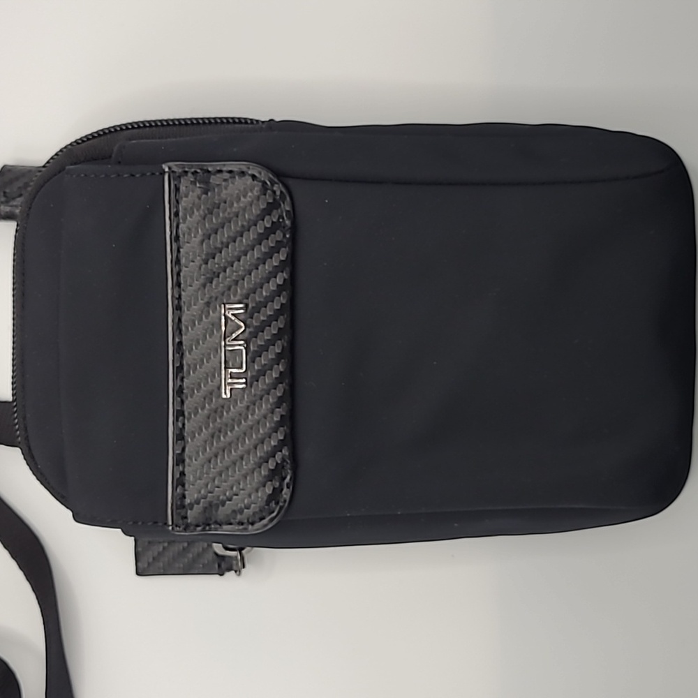 Tumi Lue Long Crossbody Pouch in Black